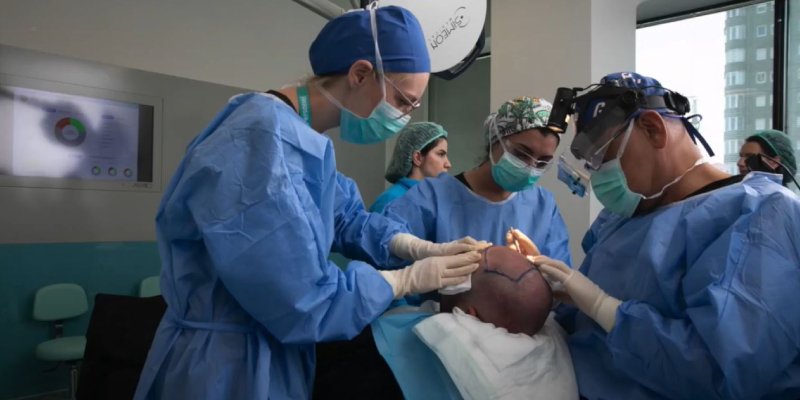 Reparación de trasplante de cabello