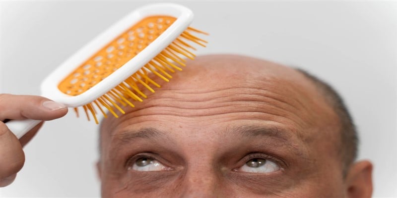 Combing hair growth top